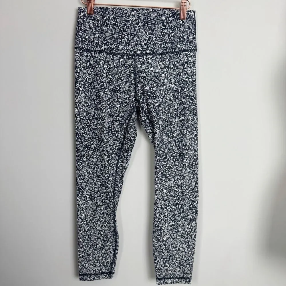 LULULEMON | Wunder Under High Rise 7/8 Leggings Daisy Dust Alpine Women’s Size 8